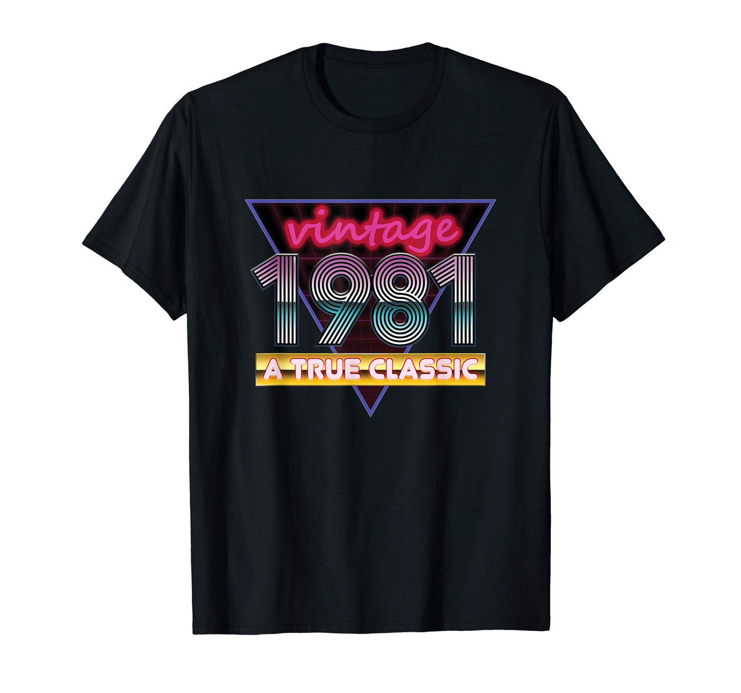 1981 40Th Birthday 80S Synthwave T-Shirt - Novelty Apparel Men Women - T-Shirt, Sweatshirt, Hoodie