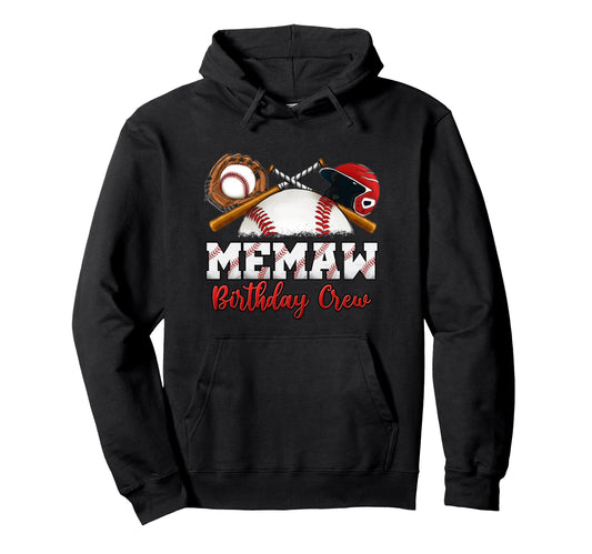 Baseball Birthday Party Sports Family Hoodie - Trendy Graphic for Adults - T-Shirt, Sweatshirt, Hoodie