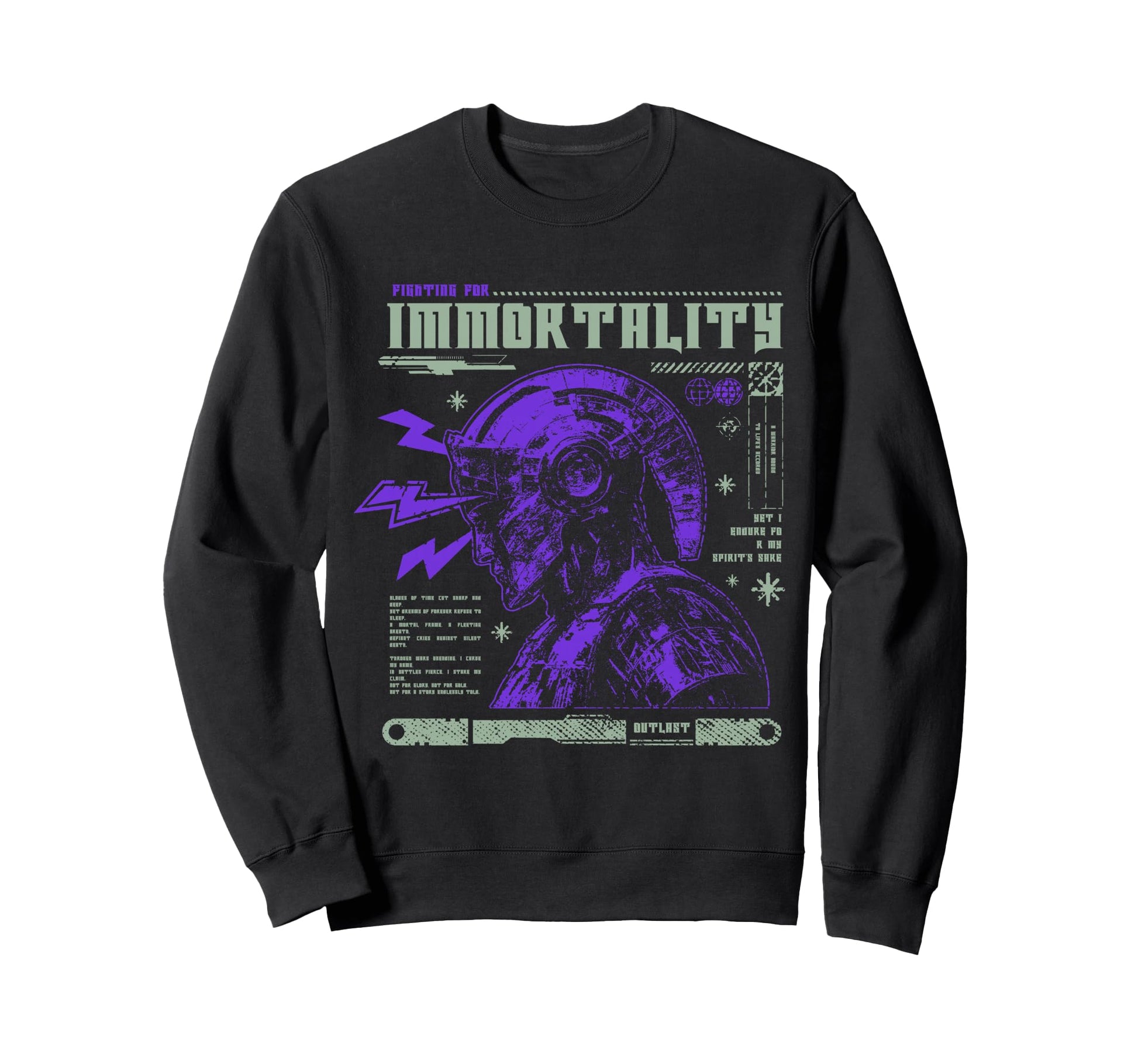 Y2K Immortality Bold Urban Sweatshirt - Streetwear Style for Adults - T-Shirt, Sweatshirt, Hoodie