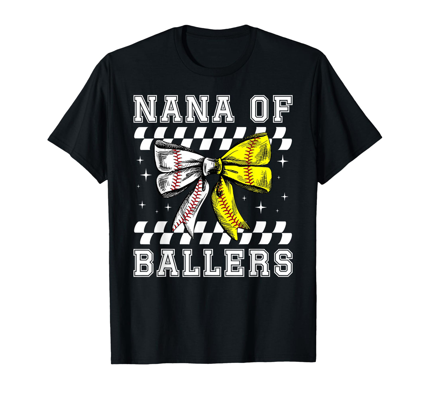 Nana Ballers Coquette Baseball Softball T-Shirt - Trendy Graphic Unisex - T-Shirt, Sweatshirt, Hoodie