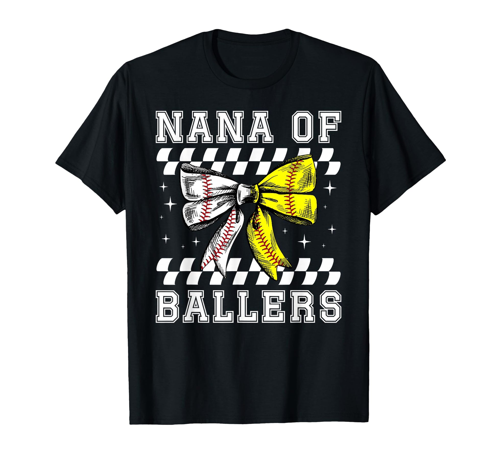 Nana Ballers Coquette Baseball Softball T-Shirt - Trendy Graphic Unisex - T-Shirt, Sweatshirt, Hoodie
