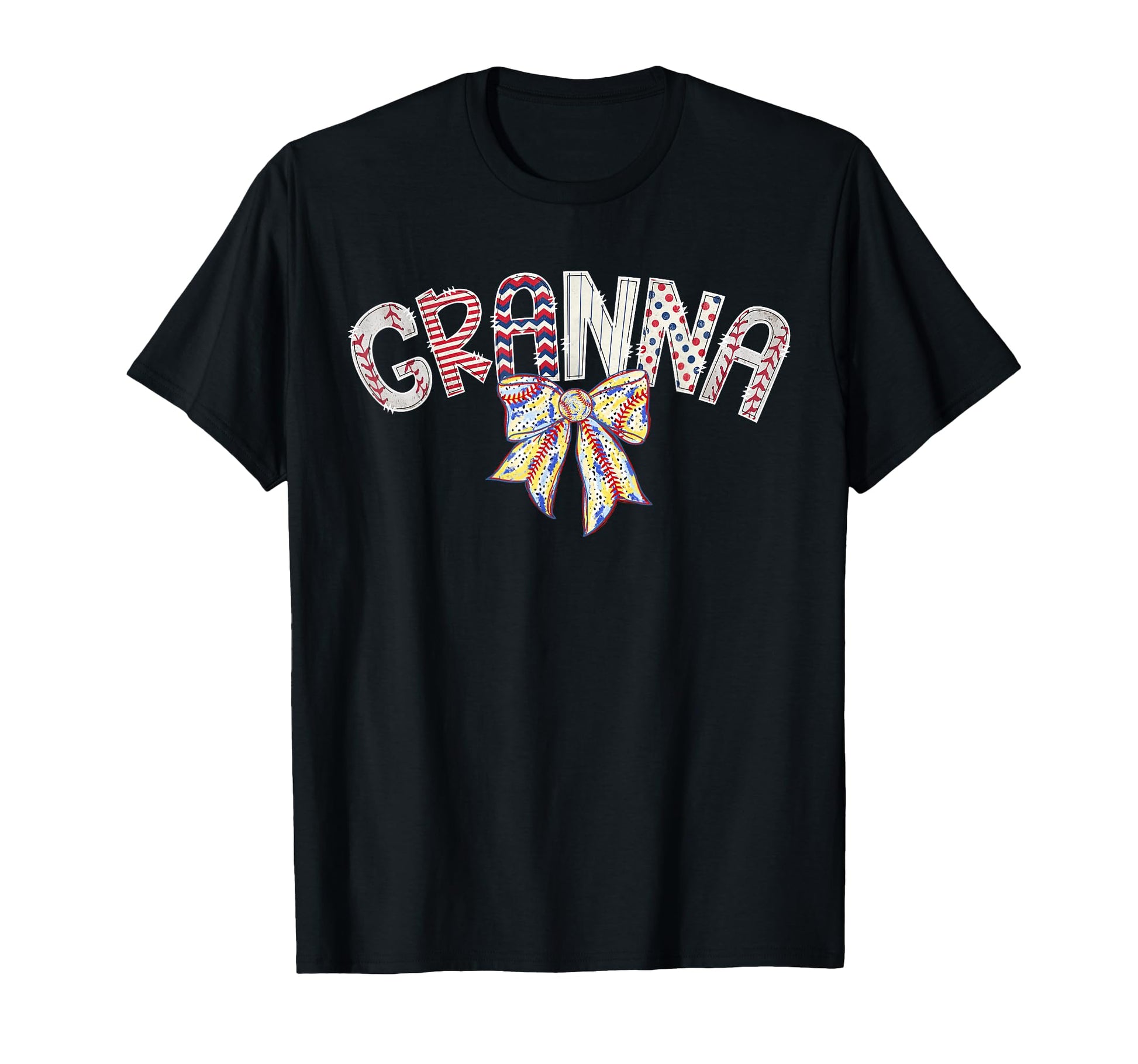 Baseball Granna Coquette Bow Game Day T-Shirt - Novelty Apparel Unisex - T-Shirt, Sweatshirt, Hoodie