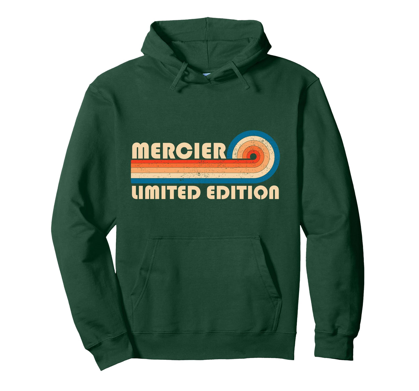 Mercier 70S 80S Sunset Stripe Hoodie - Trendy Graphic Unisex - T-Shirt, Sweatshirt, Hoodie