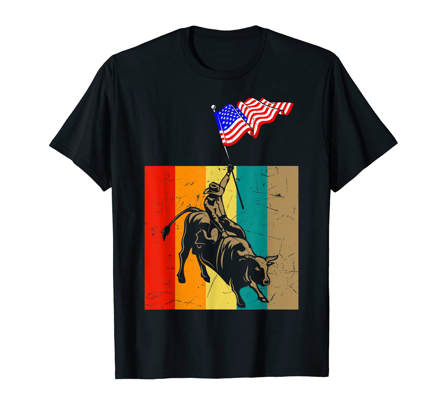 Bull Riding Cowboy Rodeo Western Cowboy T-Shirt - Trendy Graphic for Adults - T-Shirt, Sweatshirt, Hoodie