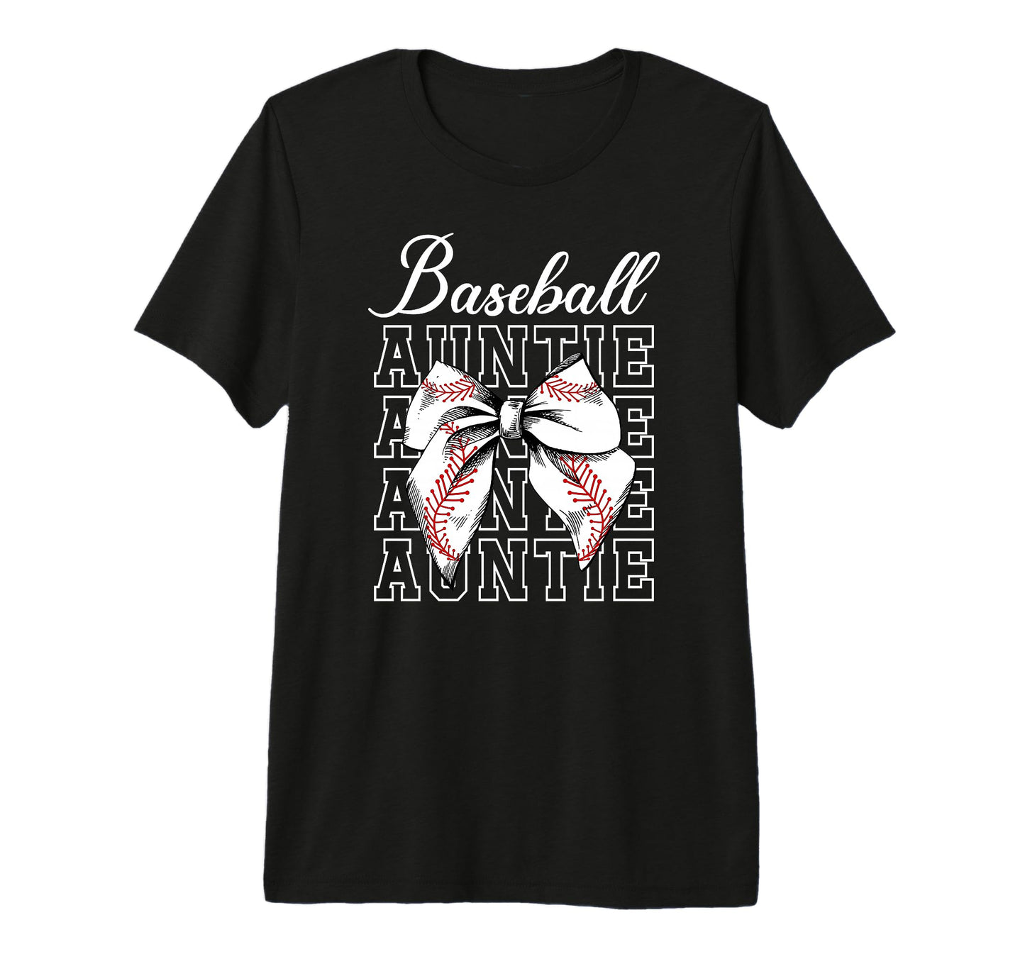 Baseball Auntie Coquette Baseball Aunt T-Shirt - Fun Novelty Design Unisex - T-Shirt, Sweatshirt, Hoodie