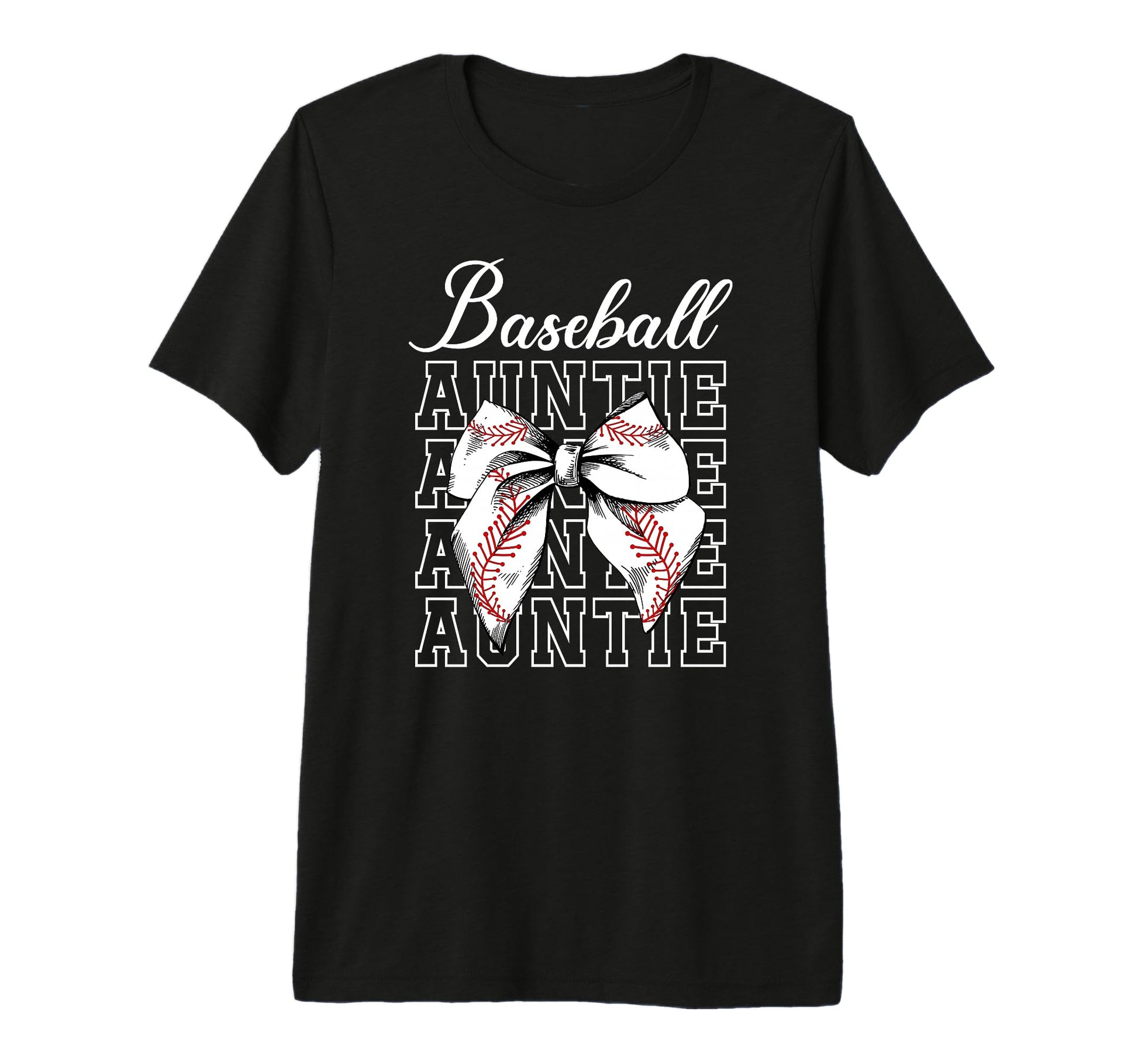 Baseball Auntie Coquette Baseball Aunt T-Shirt - Fun Novelty Design Unisex - T-Shirt, Sweatshirt, Hoodie