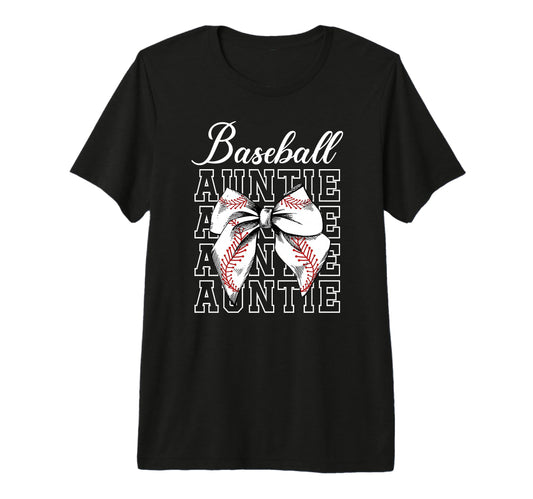 Baseball Auntie Coquette Baseball Aunt T-Shirt - Fun Novelty Design Unisex - T-Shirt, Sweatshirt, Hoodie