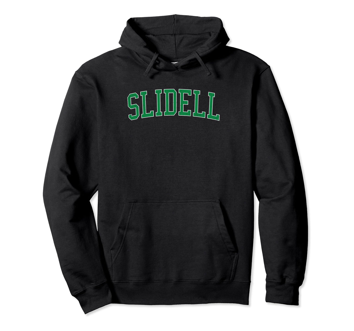 Slidell La Distressed Green Varsity Hoodie - Streetwear Style Men Women - T-Shirt, Sweatshirt, Hoodie