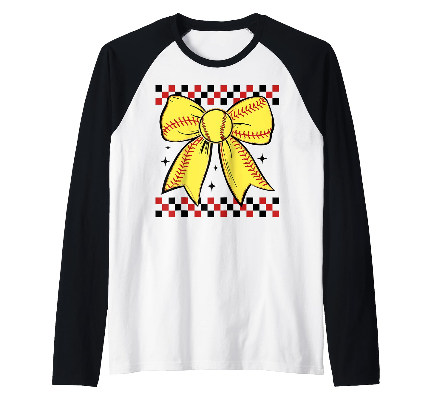 Baseball Bow Ribbon Play Sports Gift Hoodie - Custom Art Print for Adults - T-Shirt, Sweatshirt, Hoodie