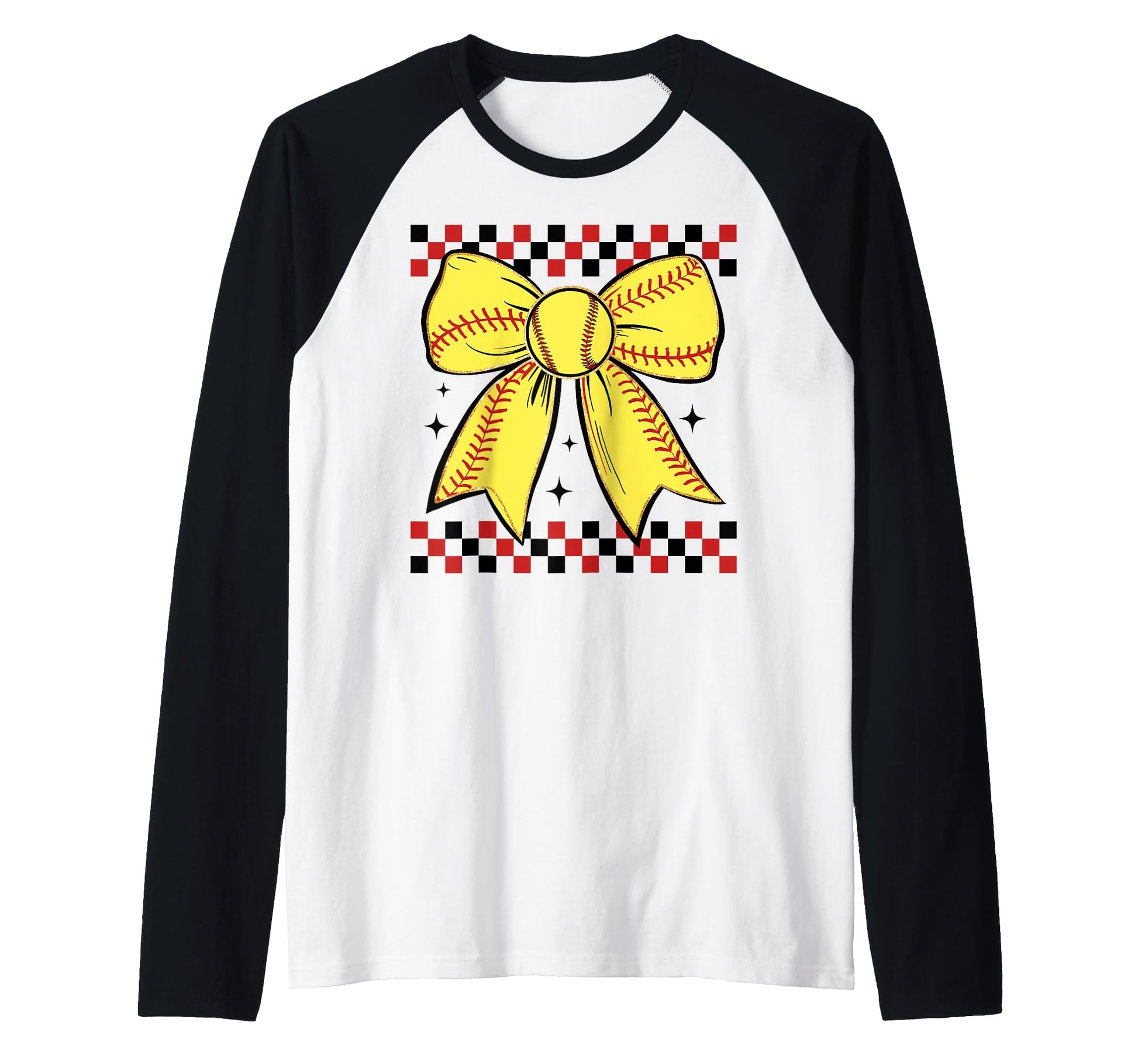 Baseball Bow Ribbon Play Sports Gift Hoodie - Custom Art Print for Adults - T-Shirt, Sweatshirt, Hoodie