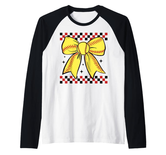 Baseball Bow Ribbon Play Sports Gift Hoodie - Custom Art Print for Adults - T-Shirt, Sweatshirt, Hoodie