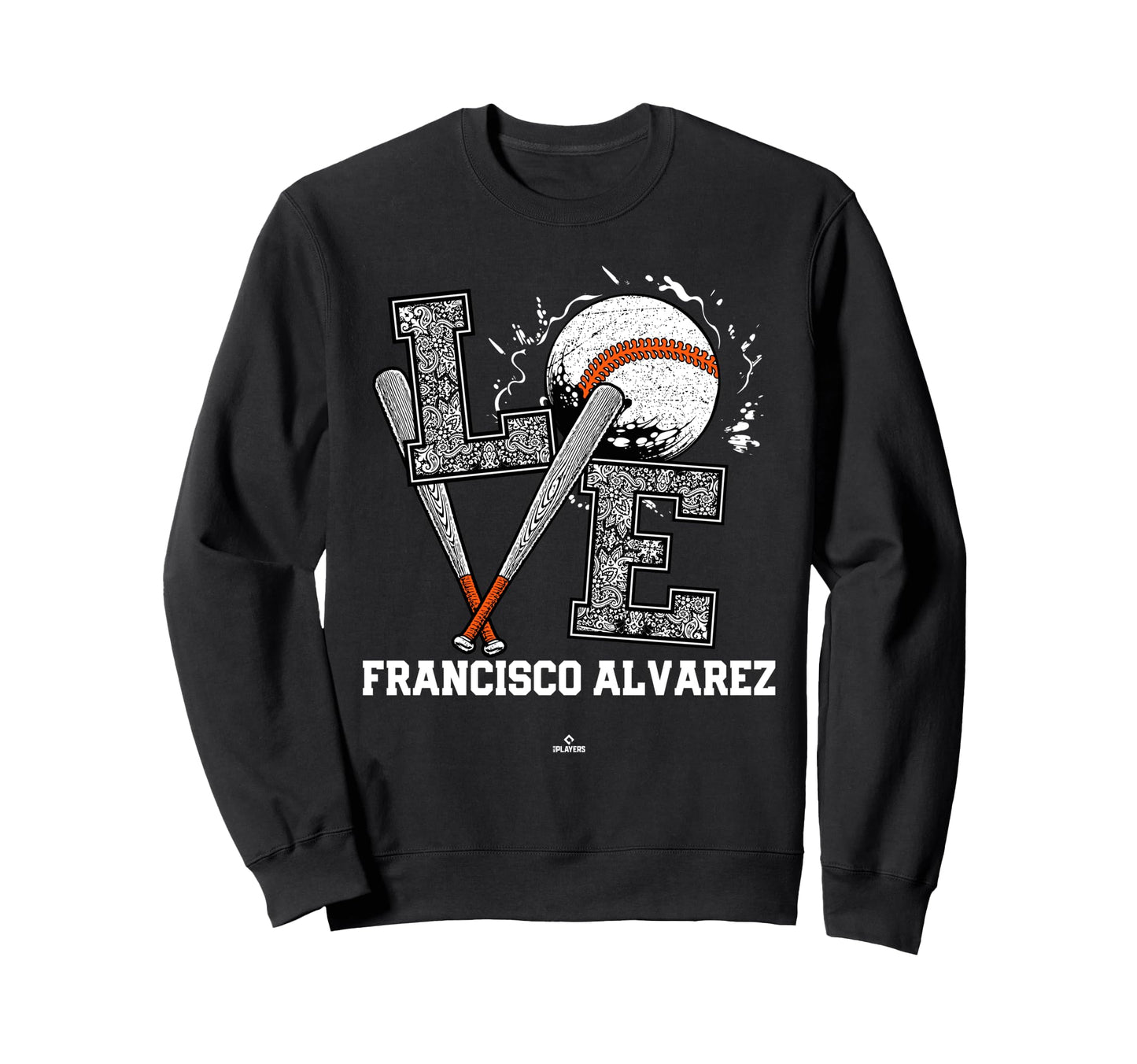Distressed Baseball Love Sweatshirt - Minimalist Print for Adults - T-Shirt, Sweatshirt, Hoodie