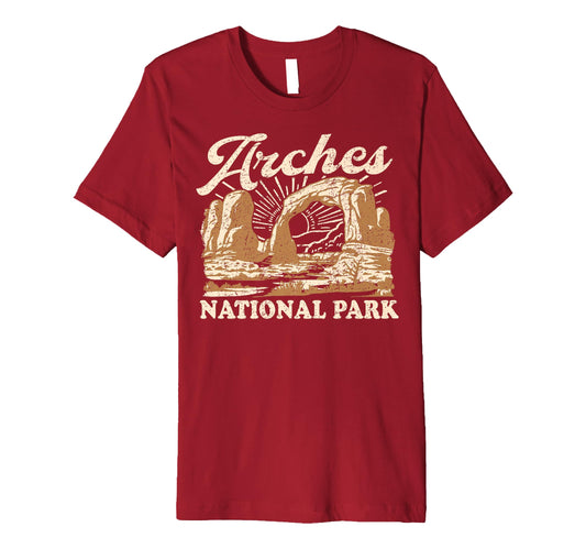 Arches National Park Distressed T-Shirt - Graphic Print Unisex - T-Shirt, Sweatshirt, Hoodie