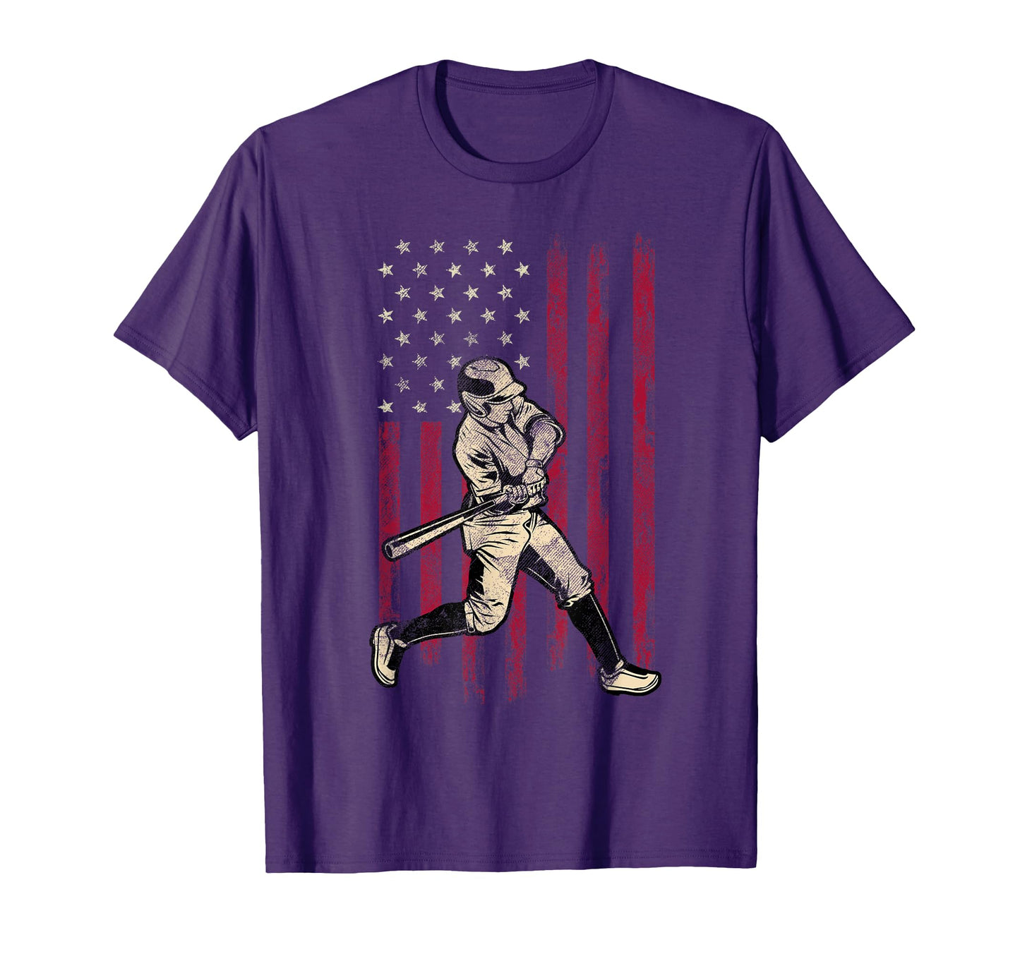 Baseball American Flag 4Th July Gift T-Shirt - Trendy Graphic Unisex - T-Shirt, Sweatshirt, Hoodie