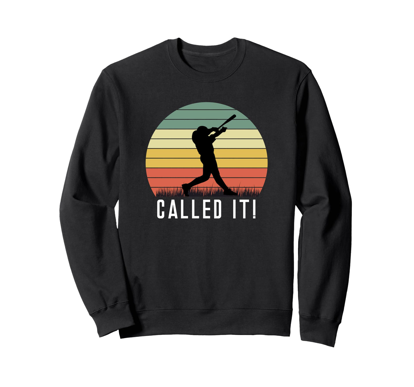 Baseball Batter Homerun Sunset Sweatshirt - Trendy Graphic for Adults - T-Shirt, Sweatshirt, Hoodie