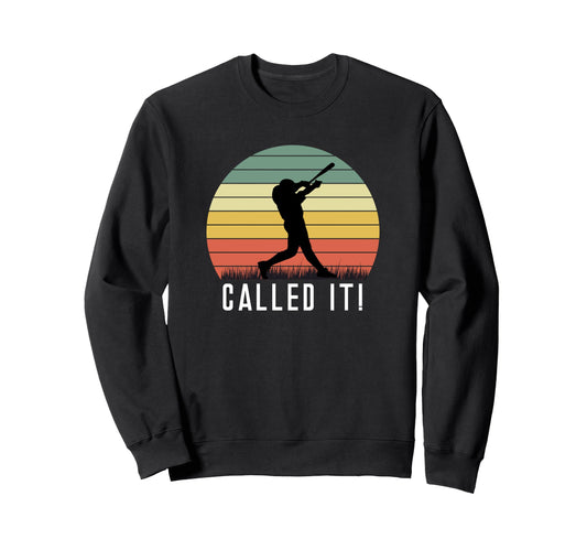 Baseball Batter Homerun Sunset Sweatshirt - Trendy Graphic for Adults - T-Shirt, Sweatshirt, Hoodie