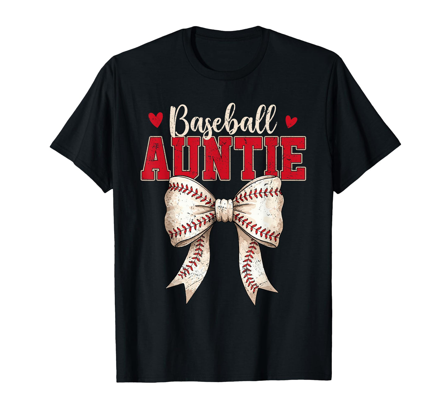 Baseball Auntie Coquette Bow Game Day T-Shirt - Trendy Graphic Men Women - T-Shirt, Sweatshirt, Hoodie