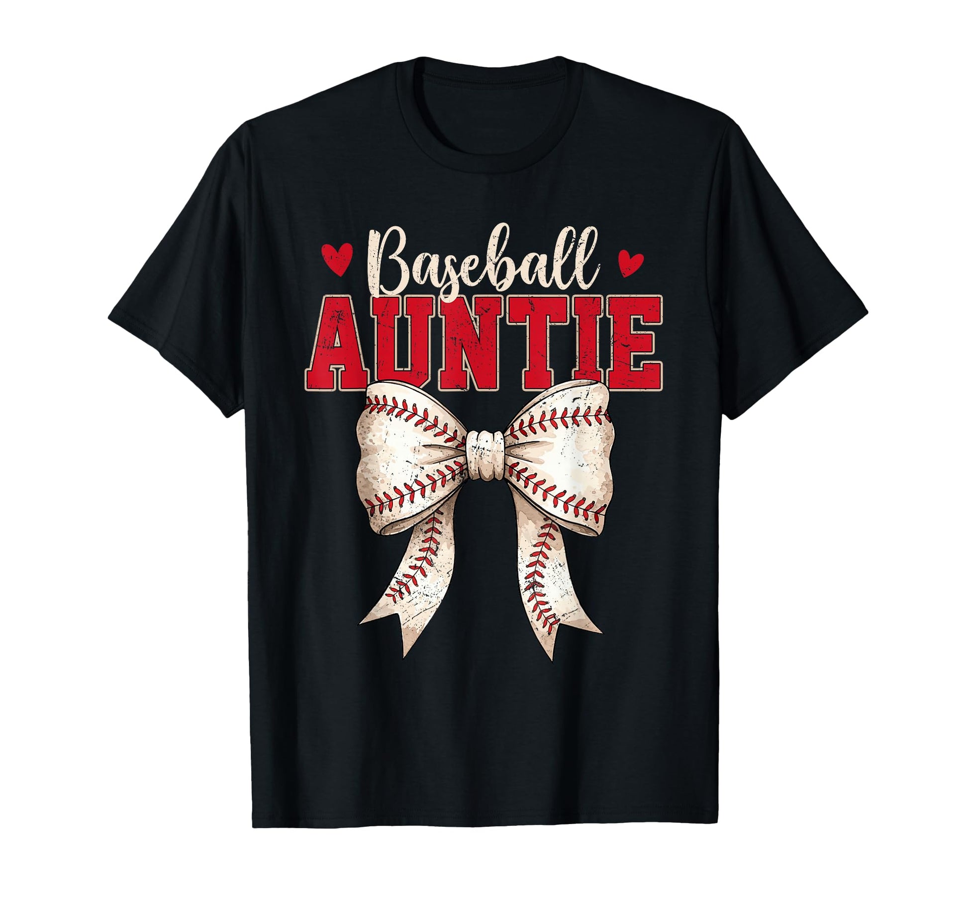 Baseball Auntie Coquette Bow Game Day T-Shirt - Trendy Graphic Men Women - T-Shirt, Sweatshirt, Hoodie
