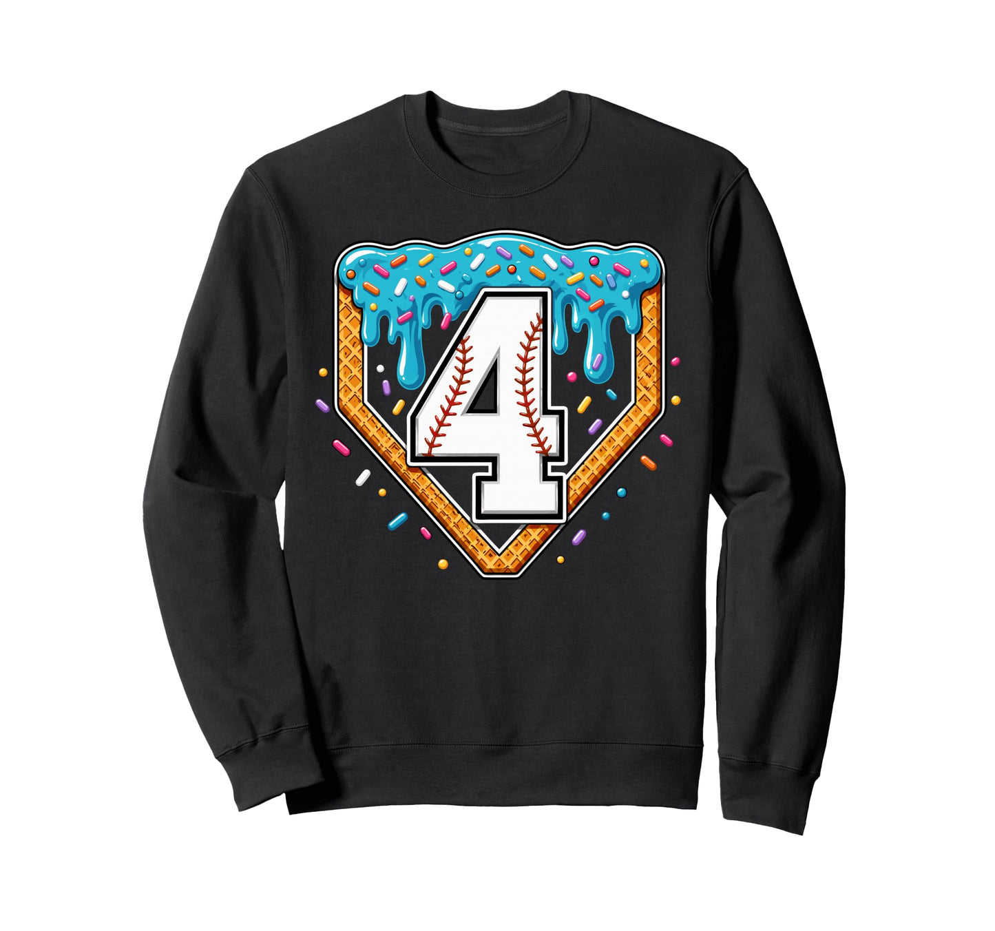 Sweet Sprinkles Ice Cream Drip Sweatshirt - Minimalist Print Men Women - T-Shirt, Sweatshirt, Hoodie