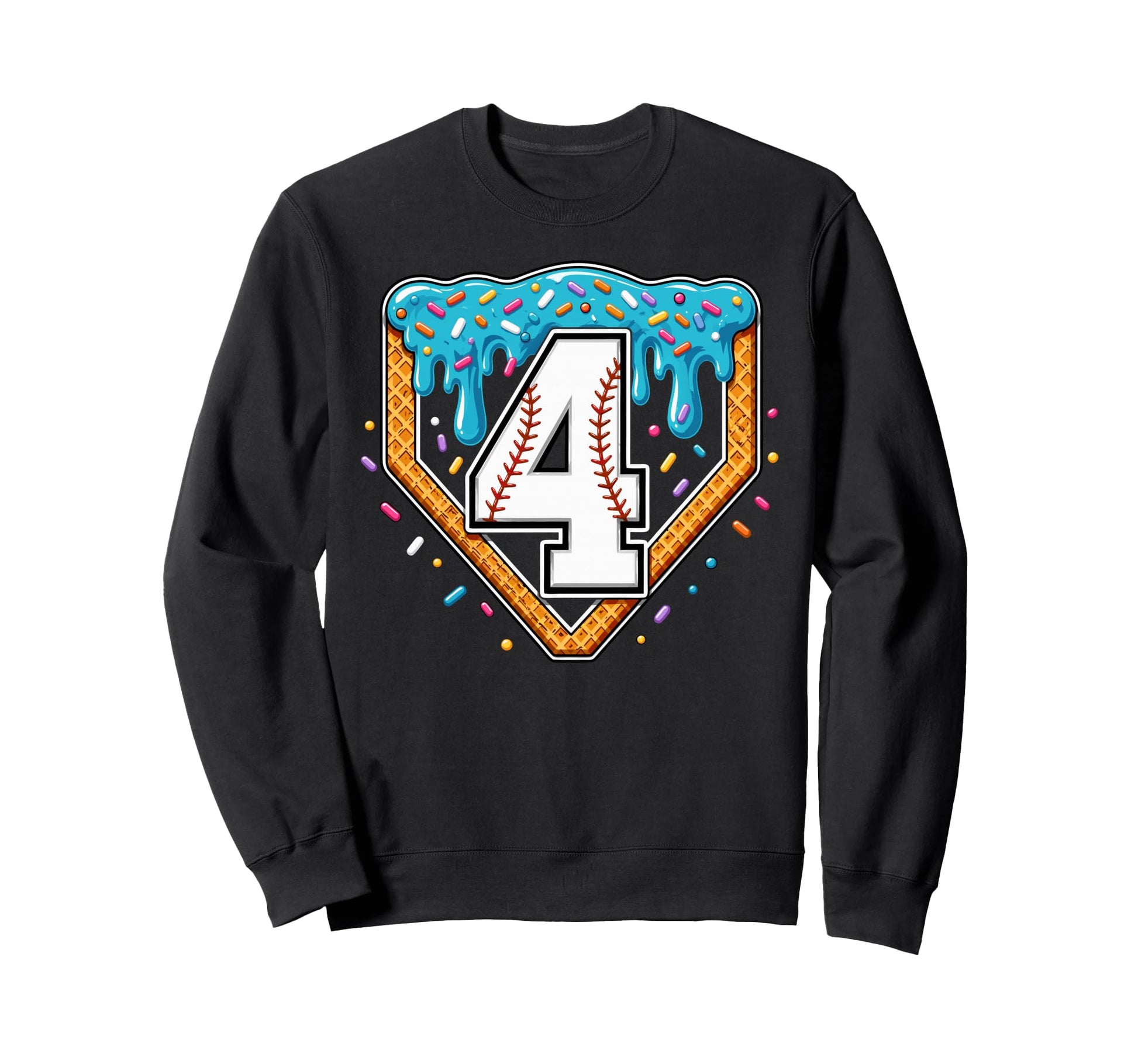Sweet Sprinkles Ice Cream Drip Sweatshirt - Minimalist Print Men Women - T-Shirt, Sweatshirt, Hoodie