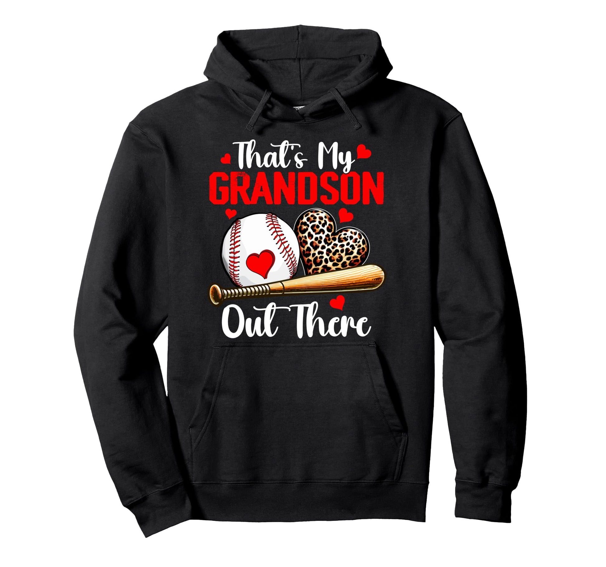 Thats My Grandson Costume Leopard Proud Hoodie - Novelty Apparel Men Women - T-Shirt, Sweatshirt, Hoodie