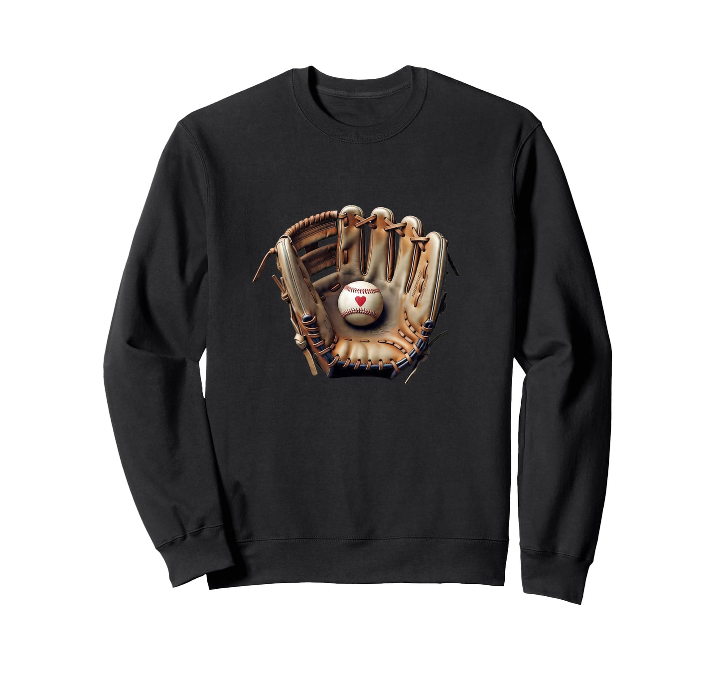 Baseball Glove Ball Game Pitcher Sweatshirt - Minimalist Print Unisex - T-Shirt, Sweatshirt, Hoodie