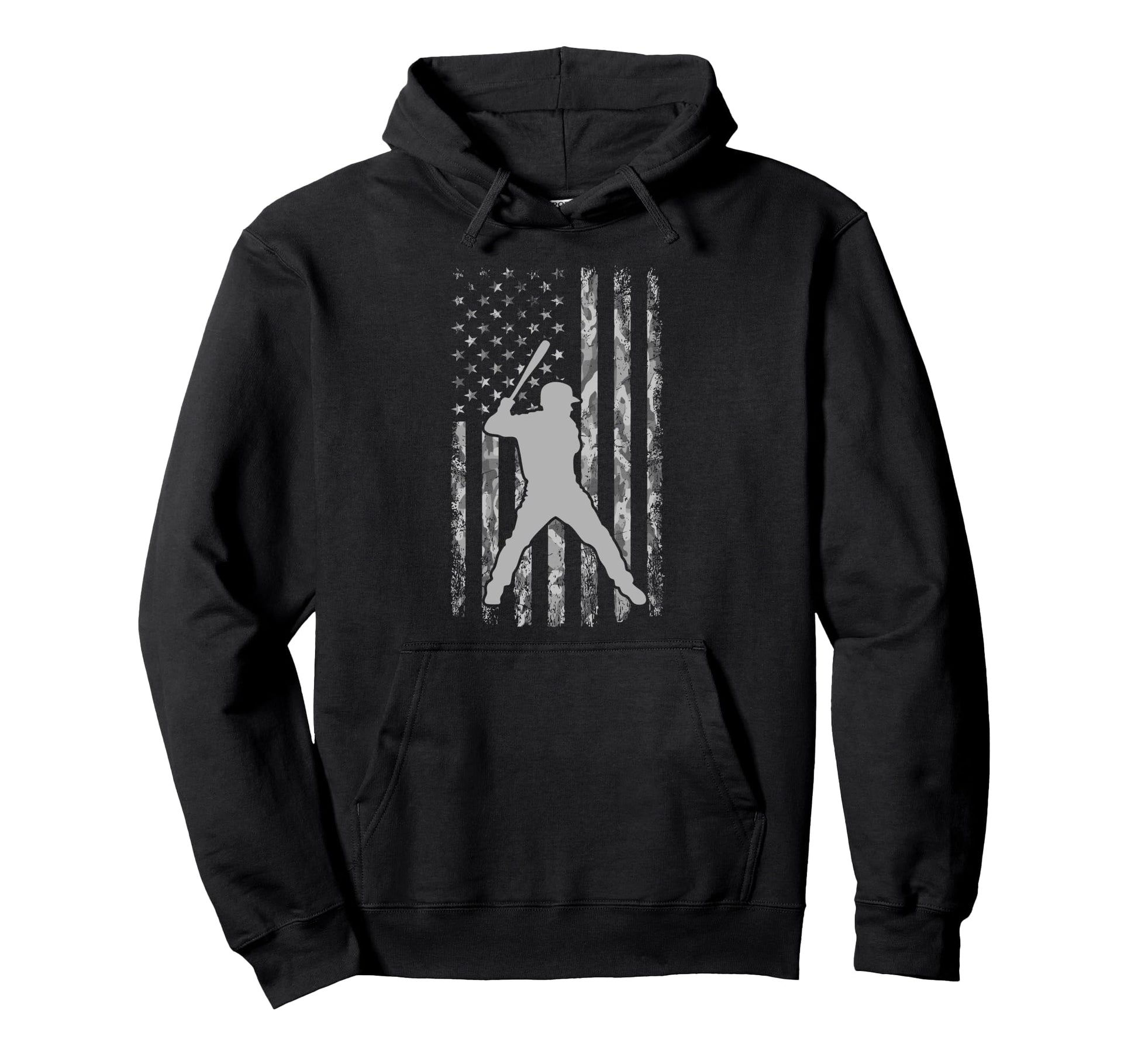 Distressed Camo Us American Flag Hoodie - Custom Art Print Men Women - T-Shirt, Sweatshirt, Hoodie