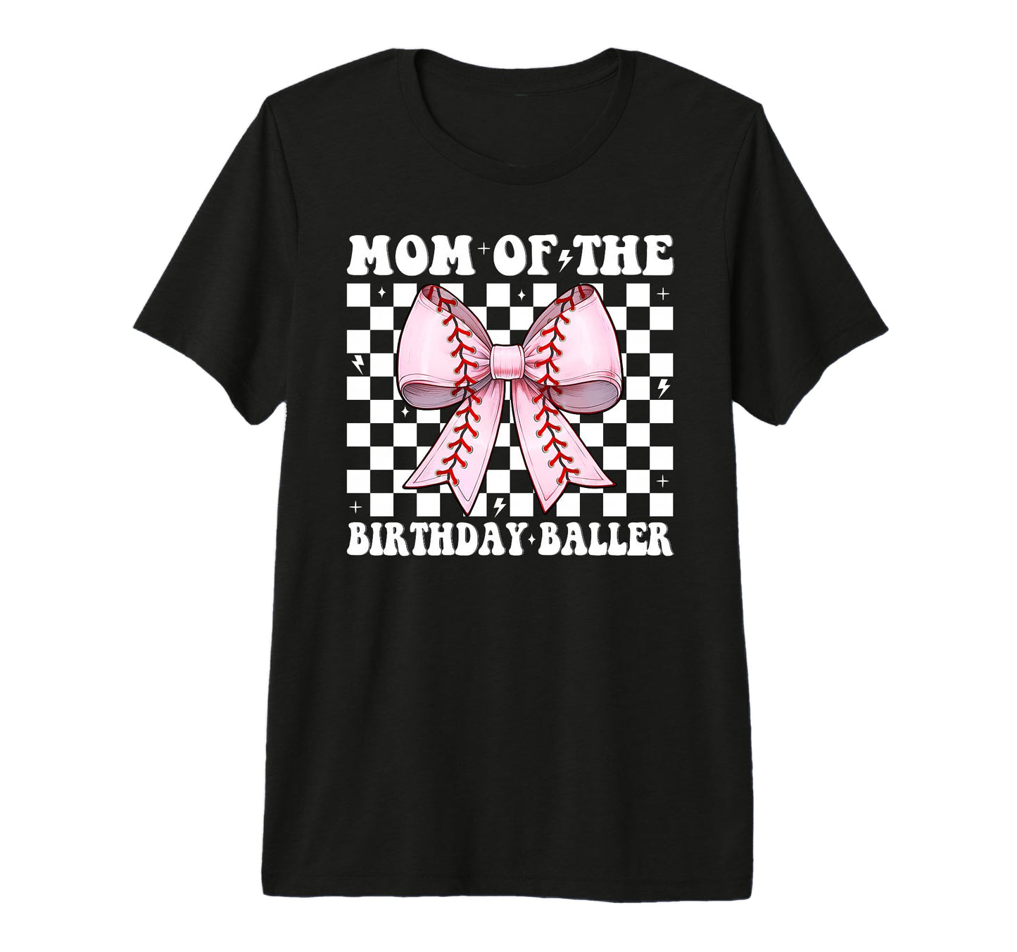 Mom Birthday Baller Baseball Mom T-Shirt - Custom Art Print for Adults - T-Shirt, Sweatshirt, Hoodie