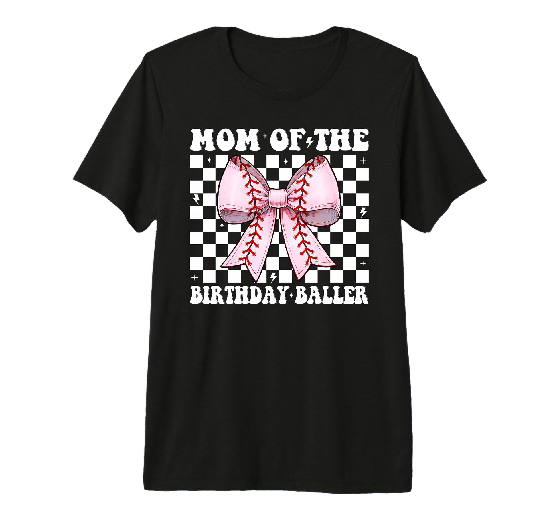Mom Birthday Baller Baseball Mom T-Shirt - Custom Art Print for Adults - T-Shirt, Sweatshirt, Hoodie