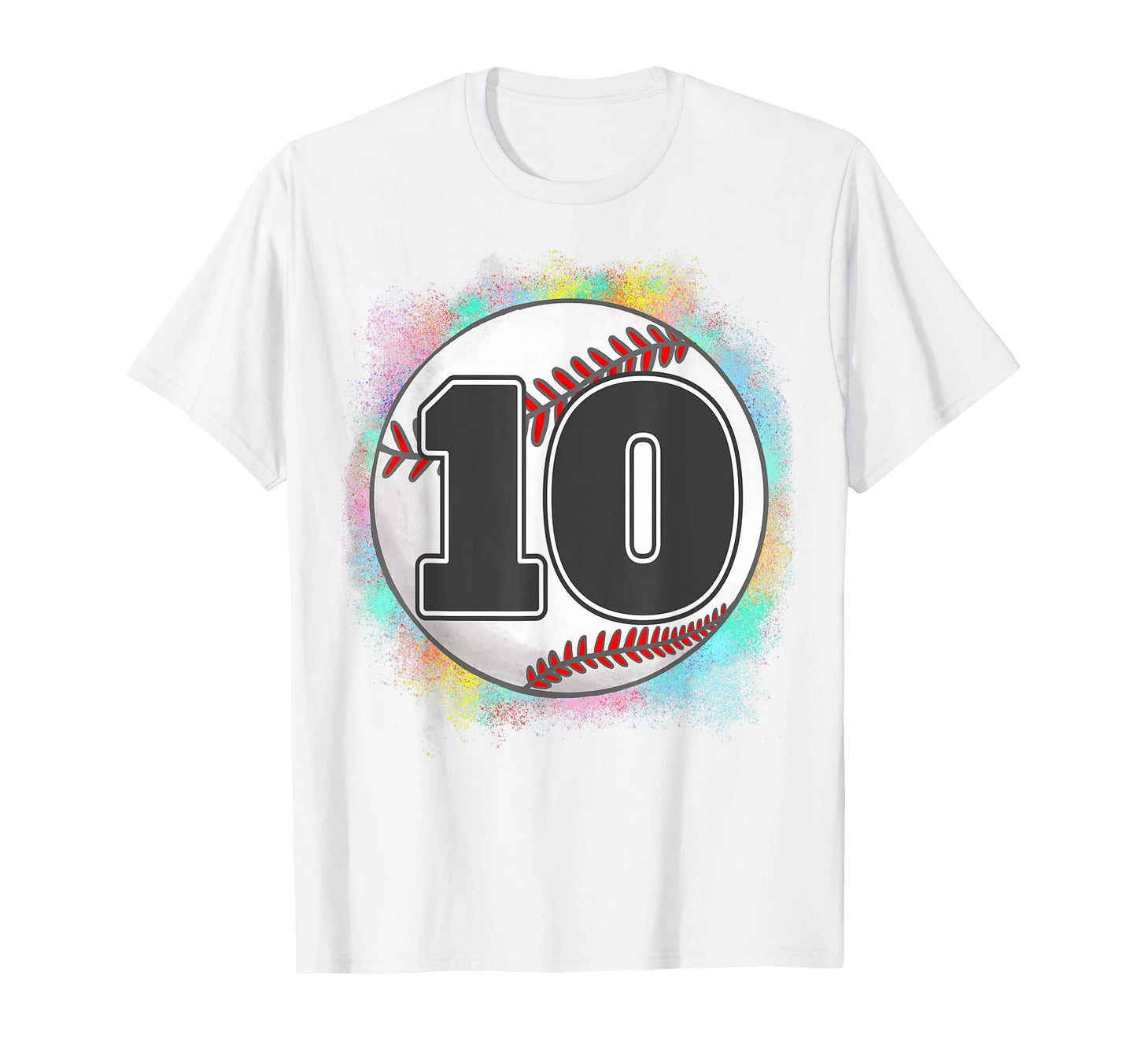 Birthday 10 Ten Baseball 10Th Birthday T-Shirt - Trendy Graphic Unisex - T-Shirt, Sweatshirt, Hoodie