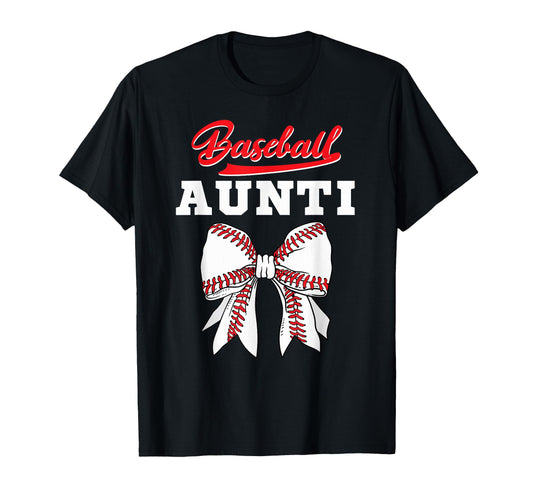 Baseball Aunti Mom Sister Coquette T-Shirt - Minimalist Print for Adults - T-Shirt, Sweatshirt, Hoodie