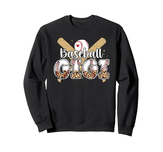 Baseball Gigi Leopard Gigi Sweatshirt - Fun Novelty Design Men Women - T-Shirt, Sweatshirt, Hoodie