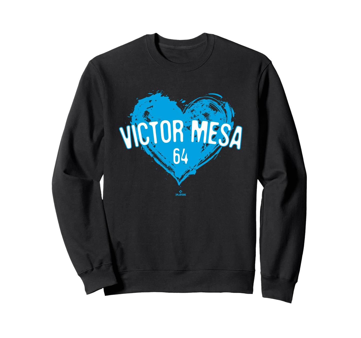 Distressed Heart Victor Mesa Miami Sweatshirt - Unique Graphic Unisex - T-Shirt, Sweatshirt, Hoodie