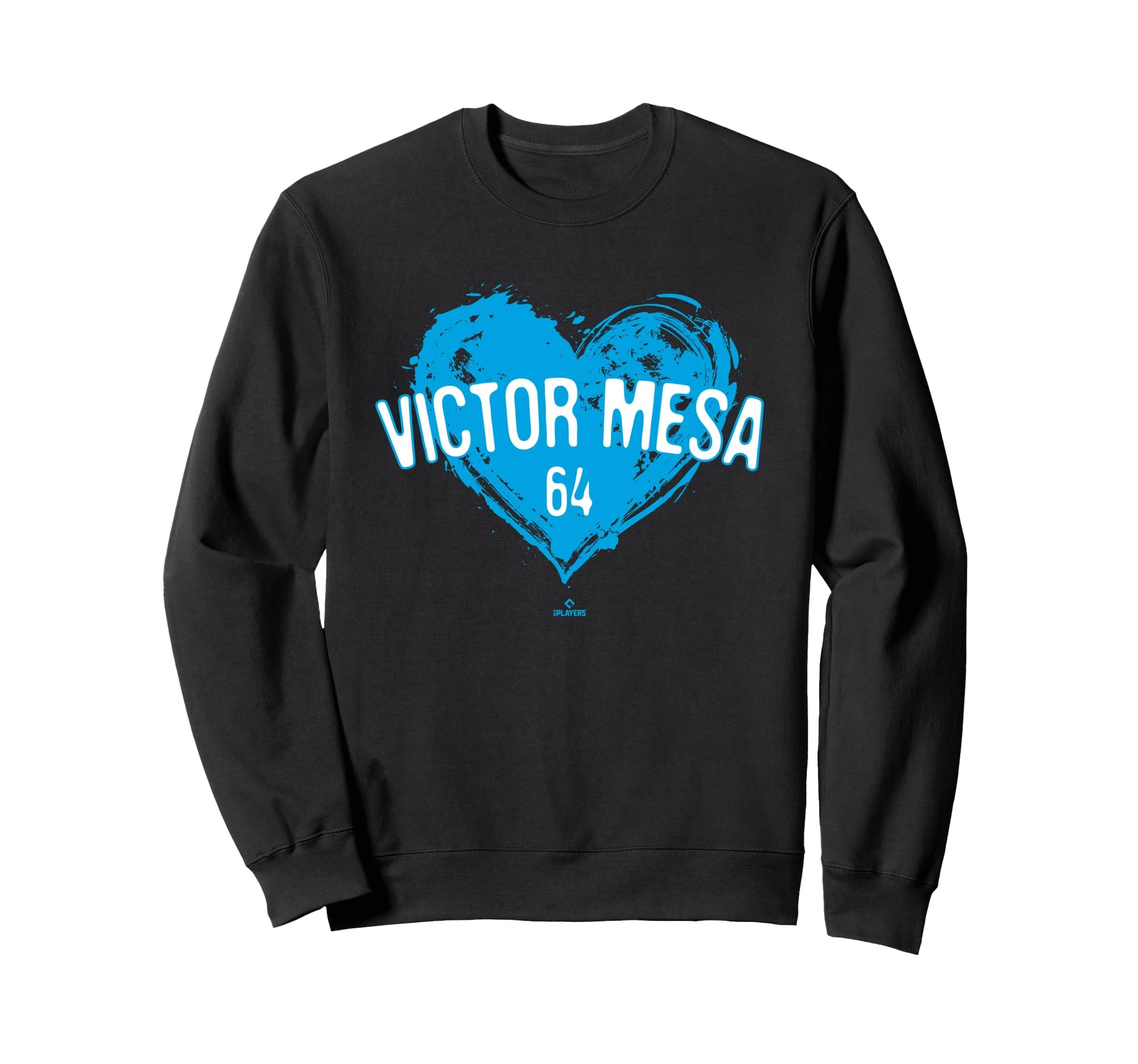 Distressed Heart Victor Mesa Miami Sweatshirt - Unique Graphic Unisex - T-Shirt, Sweatshirt, Hoodie