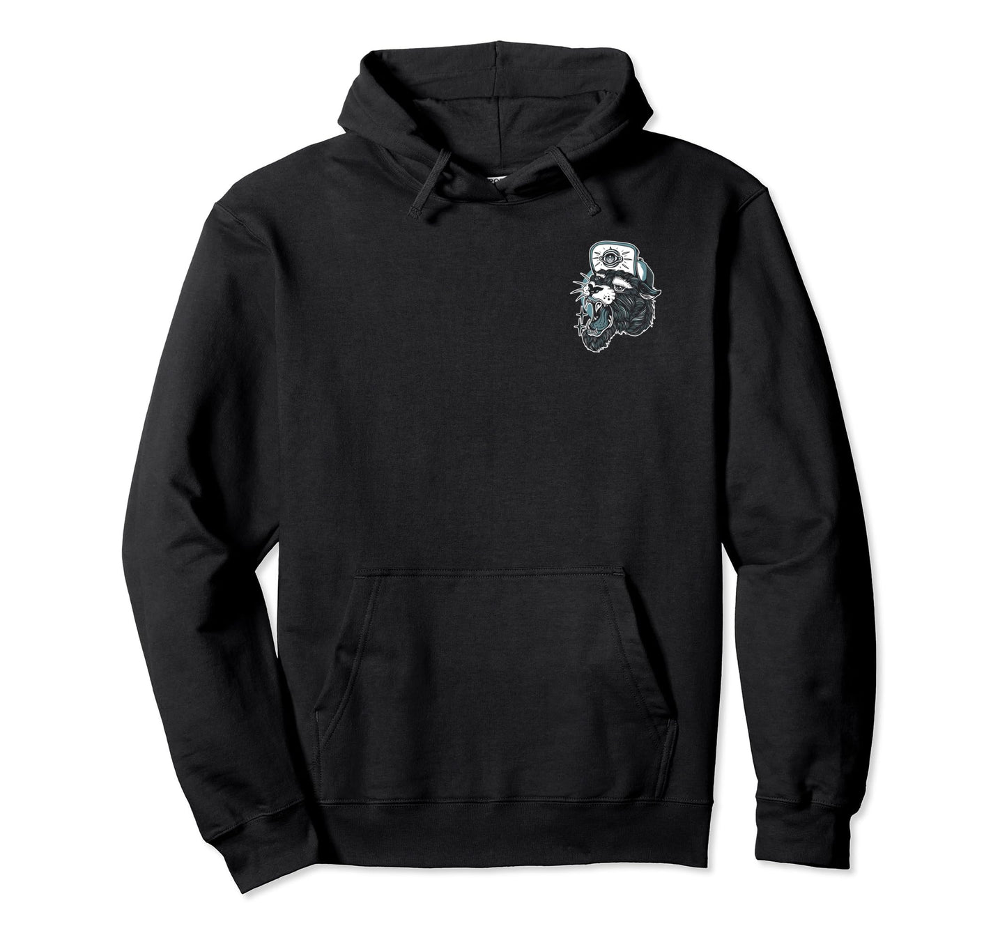Edgy Panther American Traditional Hoodie - Fun Novelty Design for Adults - T-Shirt, Sweatshirt, Hoodie