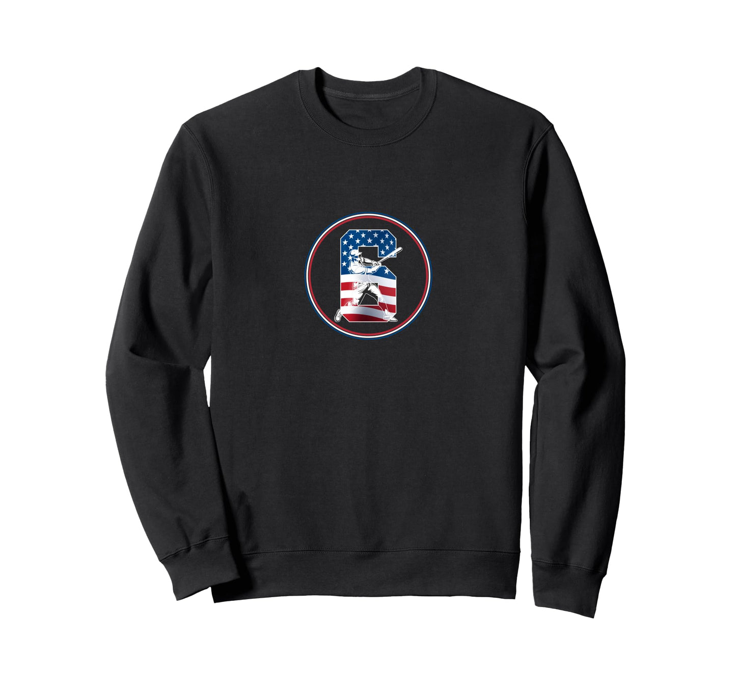 Number 6 Years Baseball 6Th Birthday Sweatshirt - Custom Art Print Unisex - T-Shirt, Sweatshirt, Hoodie