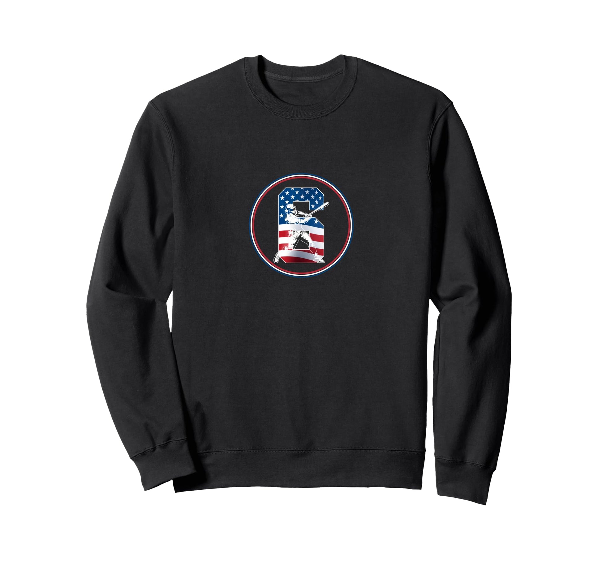 Number 6 Years Baseball 6Th Birthday Sweatshirt - Custom Art Print Unisex - T-Shirt, Sweatshirt, Hoodie