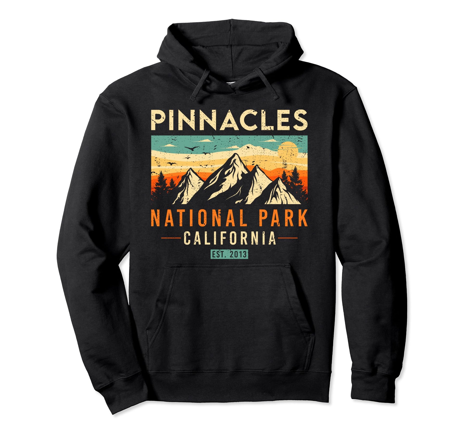Pinnacles Est 2013 California Hoodie - Minimalist Print for Adults - T-Shirt, Sweatshirt, Hoodie