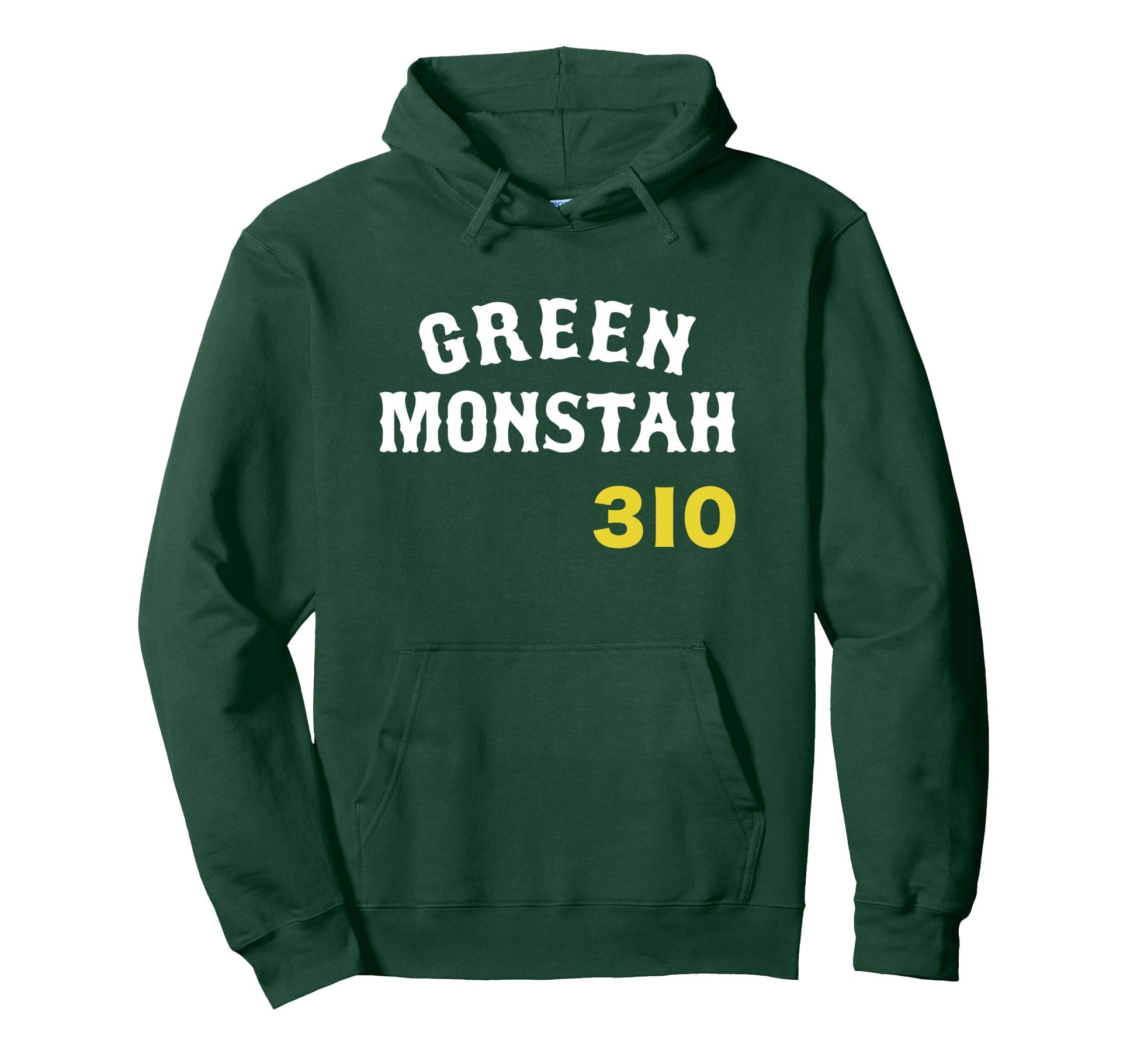 Green Monstah Boston Baseball City 310 Hoodie - Novelty Apparel for Adults - T-Shirt, Sweatshirt, Hoodie