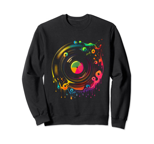 80S Music Vinyl Music Gift Sweatshirt - Novelty Apparel Men Women - T-Shirt, Sweatshirt, Hoodie