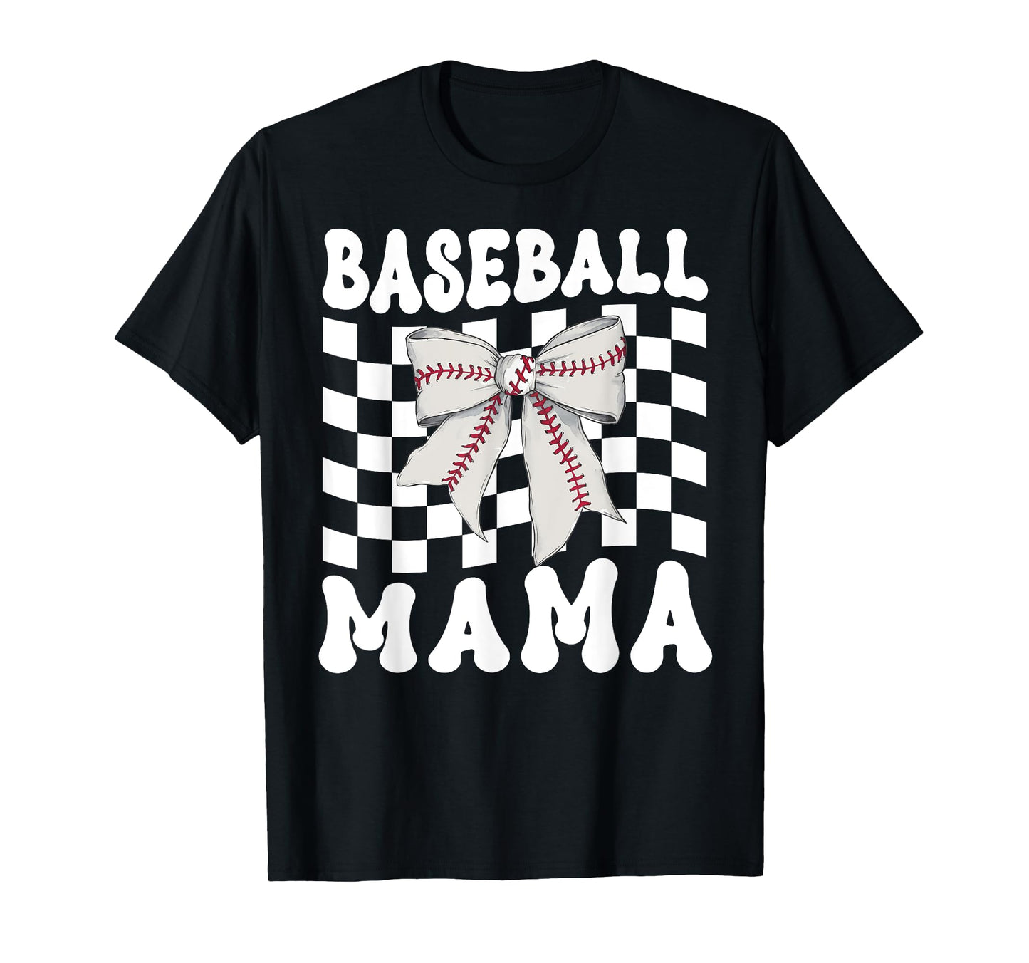 Baseball Mama Coquette Bow Game Day Funny T-Shirt - Trendy Graphic Unisex - T-Shirt, Sweatshirt, Hoodie