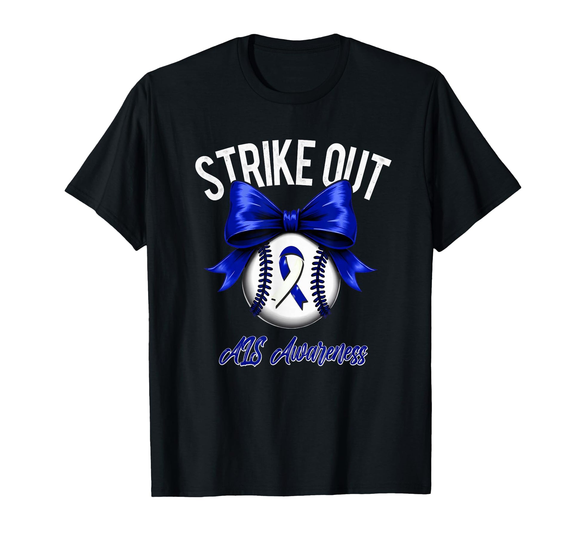 Strike Out Baseball Als Awareness T-Shirt - Fun Novelty Design for Adults - T-Shirt, Sweatshirt, Hoodie