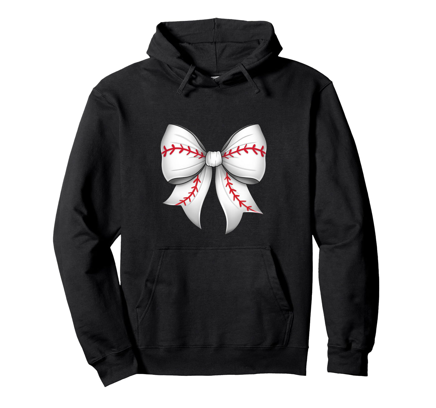 Coquette Bow Baseball Mothers Day Baseball Hoodie - Trendy Graphic Unisex - T-Shirt, Sweatshirt, Hoodie