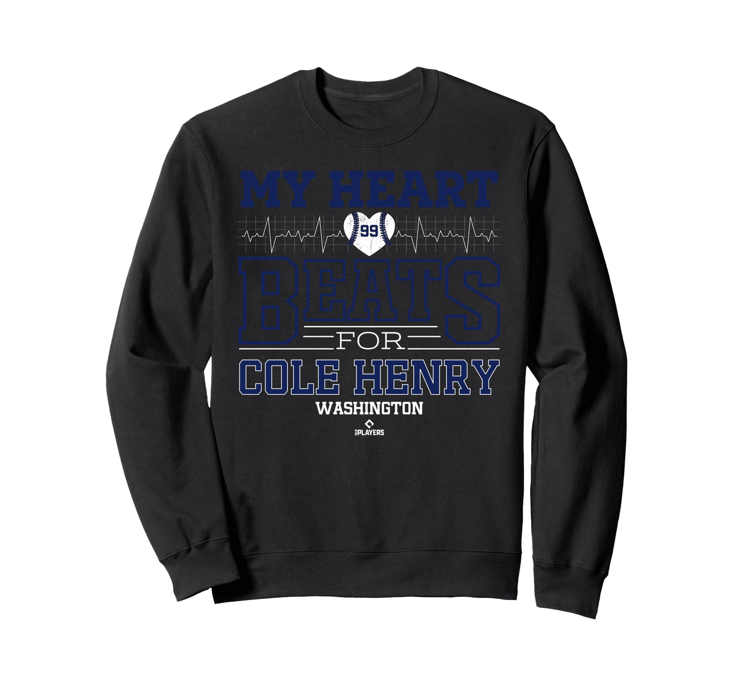 My Heart Beats Cole Henry Washington Sweatshirt - Graphic Print for Adults - T-Shirt, Sweatshirt, Hoodie