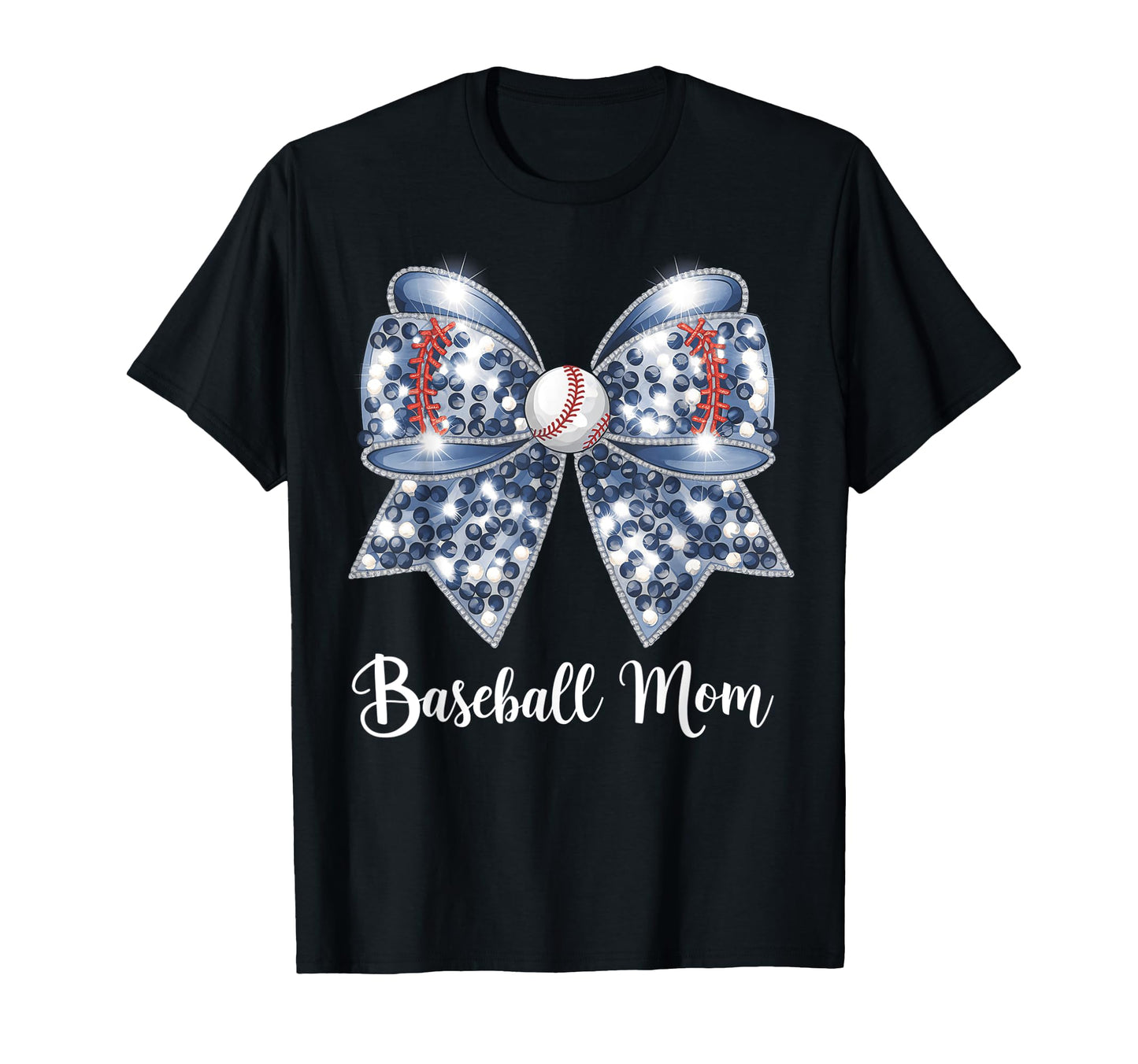Baseball Mama Coquette Bow Game Day T-Shirt - Trendy Graphic Men Women - T-Shirt, Sweatshirt, Hoodie