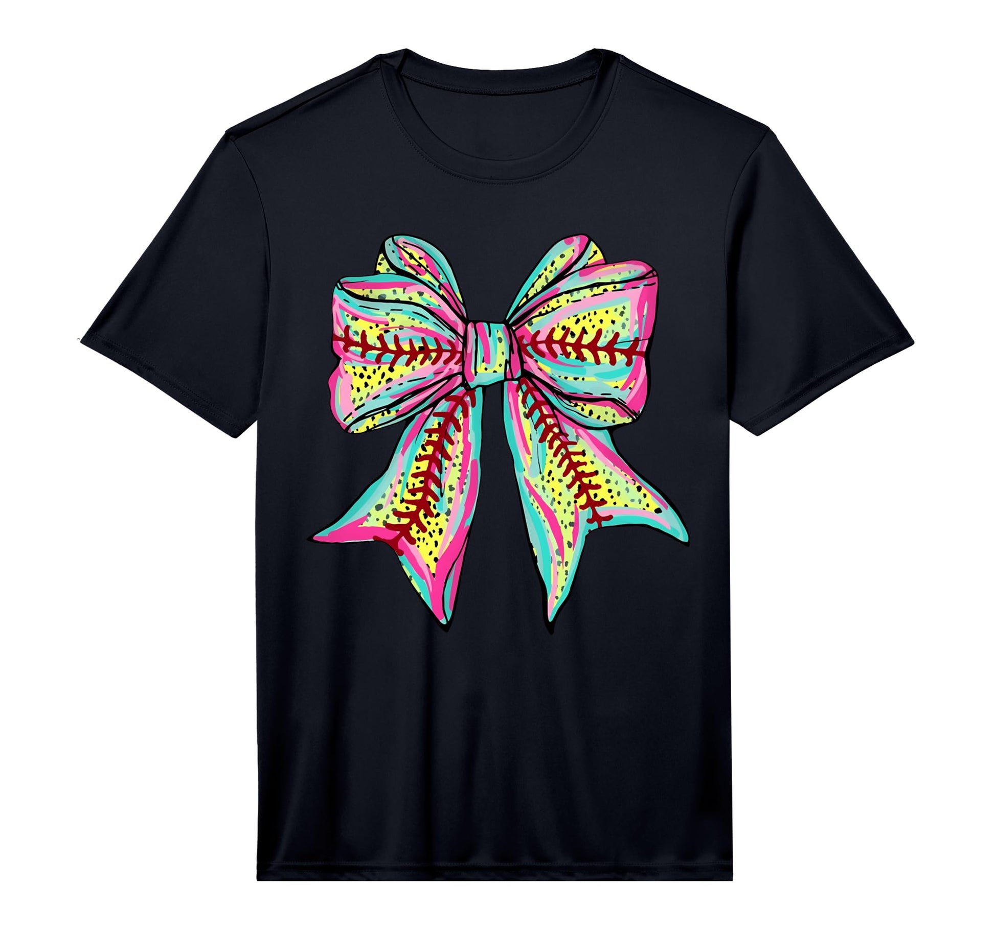 Baseball Softball Coquette Bow Game Day T-Shirt - Unique Graphic Men Women - T-Shirt, Sweatshirt, Hoodie