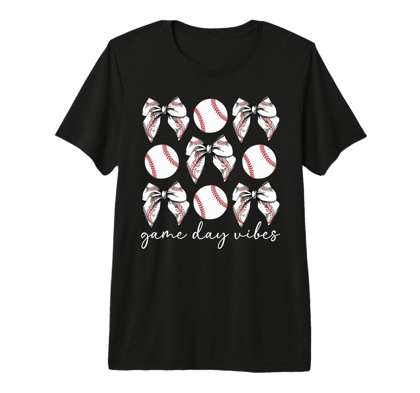 Game Day Vibes Baseball Game Day T-Shirt - Graphic Print for Adults - T-Shirt, Sweatshirt, Hoodie