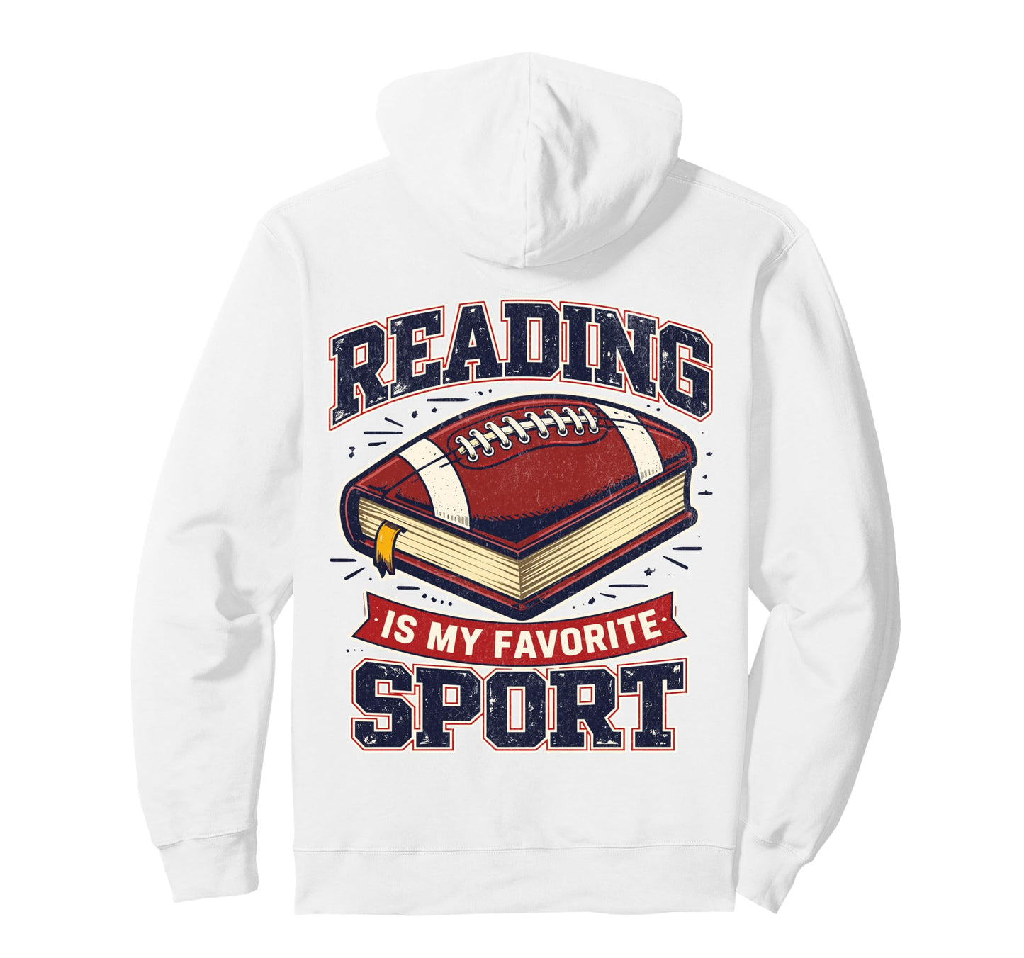 Mens Reading Is My Favorite Sport Funny Hoodie - Trendy Graphic Unisex - T-Shirt, Sweatshirt, Hoodie