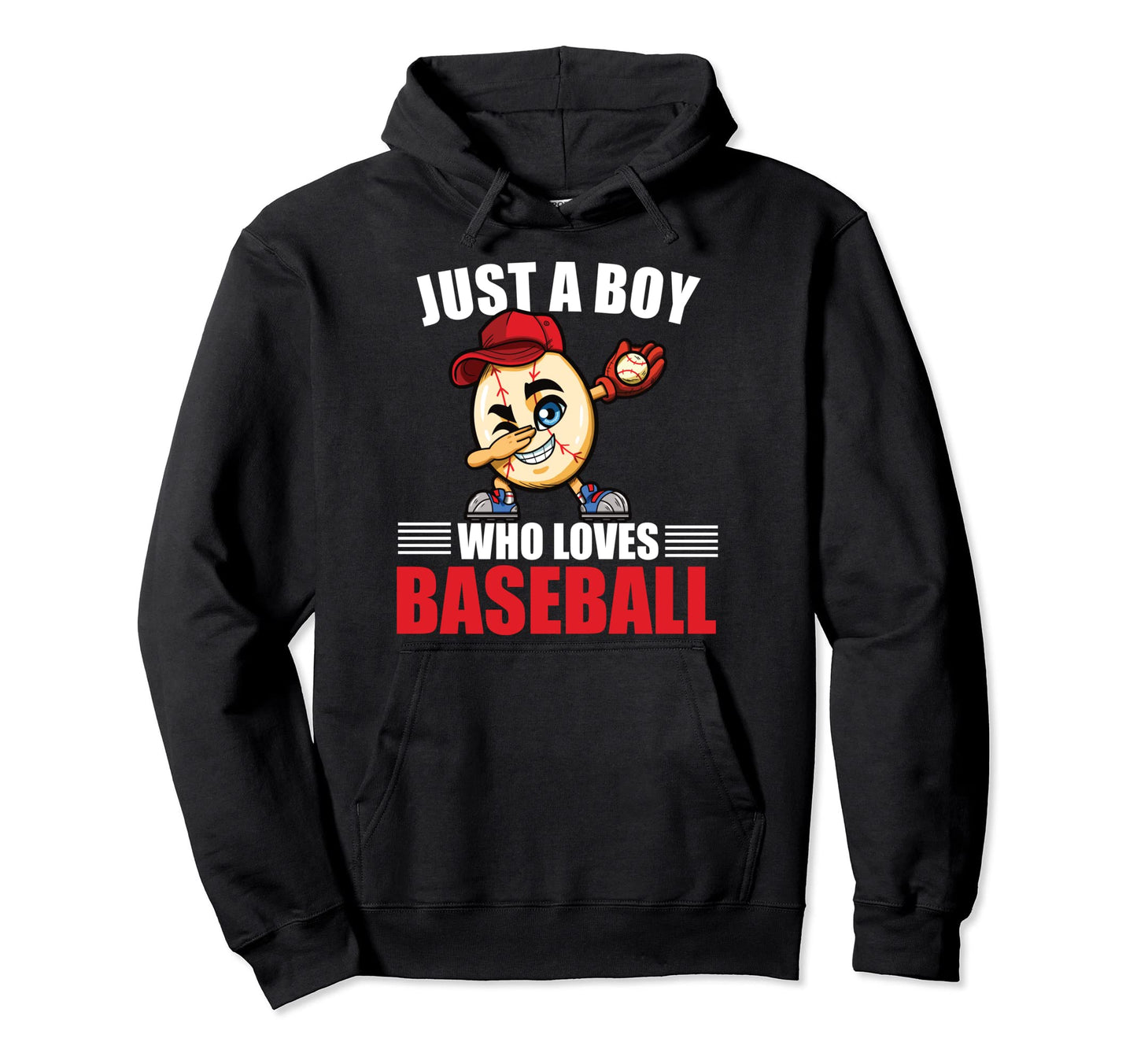 Just Who Loves Baseball Hoodie - Aesthetic Graphic Men Women - T-Shirt, Sweatshirt, Hoodie