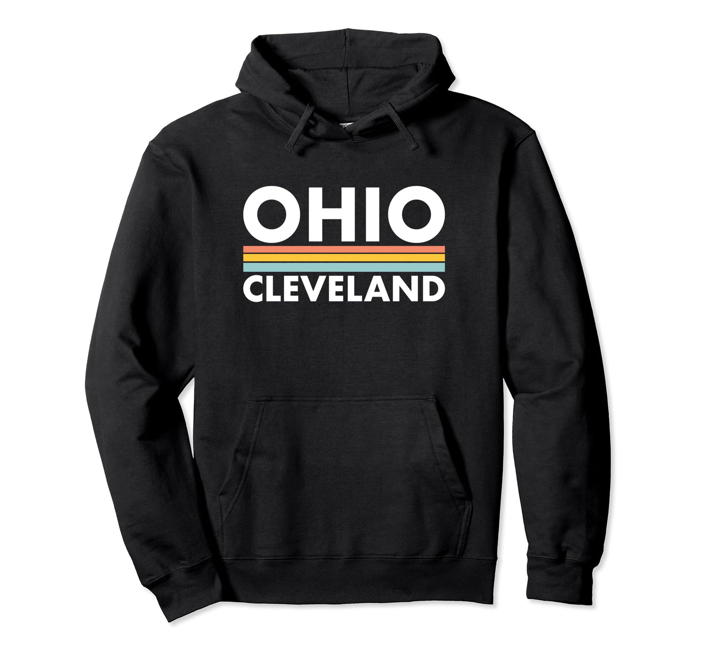 Ohio Cleveland Stripes Hoodie - Minimalist Print Men Women - T-Shirt, Sweatshirt, Hoodie